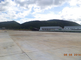 โครงการ Main Contract for 34 Rais rental Land (งานรั้วกำแพงอิฐบล็อค และพื้นคอนกรีต)